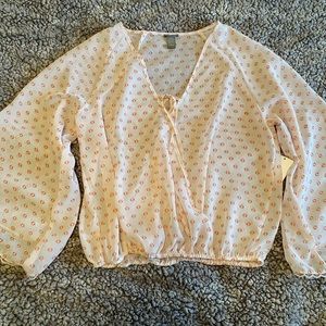 NWT Floral Sheer Blouse